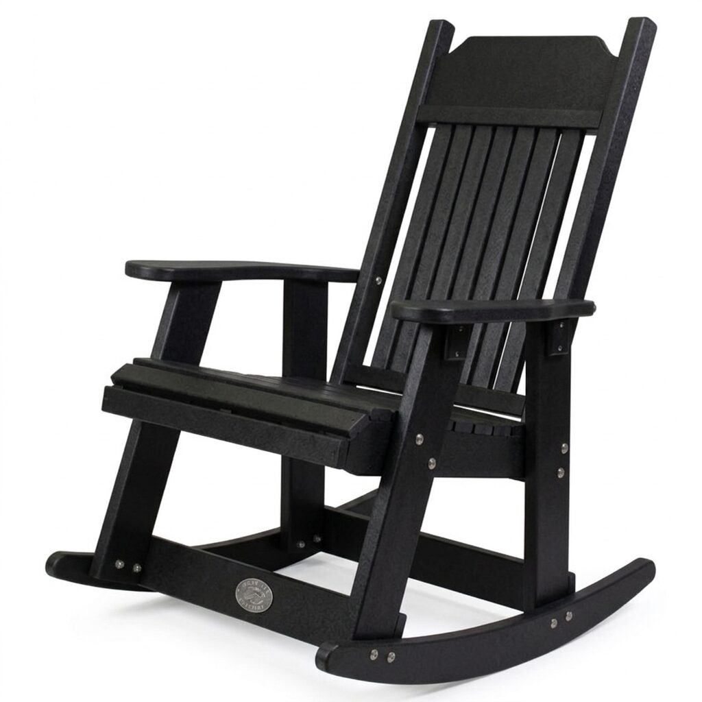 Outdoor Carolina Rocker in Black by Infinity Living - FF CARRO-BLK