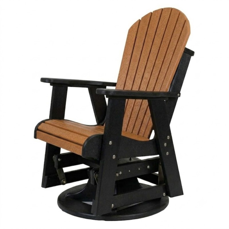 Outdoor Poly Furniture Fan Back Swivel Glider by Infinity Living - FF FBSWG